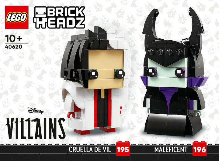 Produktbild LEGO Cruella und Maleficent (40620, LEGO Brickheadz)