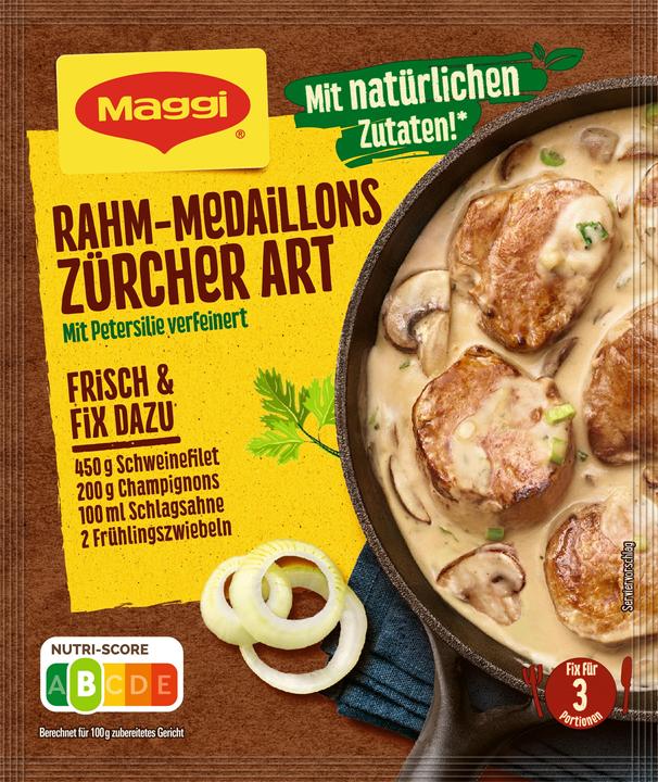 Produktbild Maggi FIX Rahm Medaillons Zürcher Art (37 g)