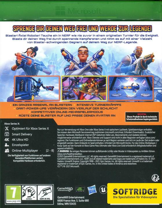 Actual product image GameMill Entertainment Nerf Legends (Xbox Series X, Xbox One X, DE)