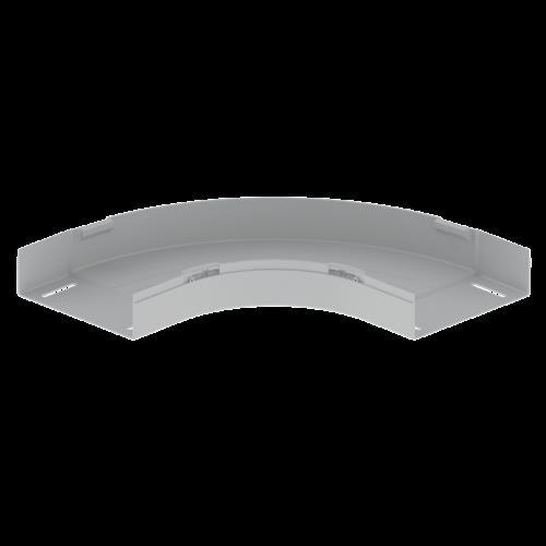 Actual product image Unex 66210 Flat elbow 90Â° light grey RAL7035 60X200 U23X (6 cm)