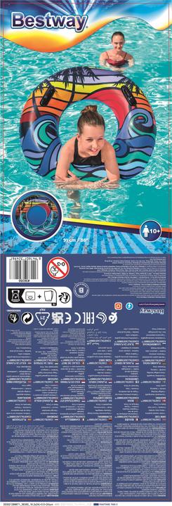 Produktbild Bestway 36350 / 23 Aufblasbares Spielzeug für Pool & Strand Mehrfarbig Muster Schwimmendes Rohr