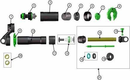 Actual product image DVO Seal/Repair Kit, Jade