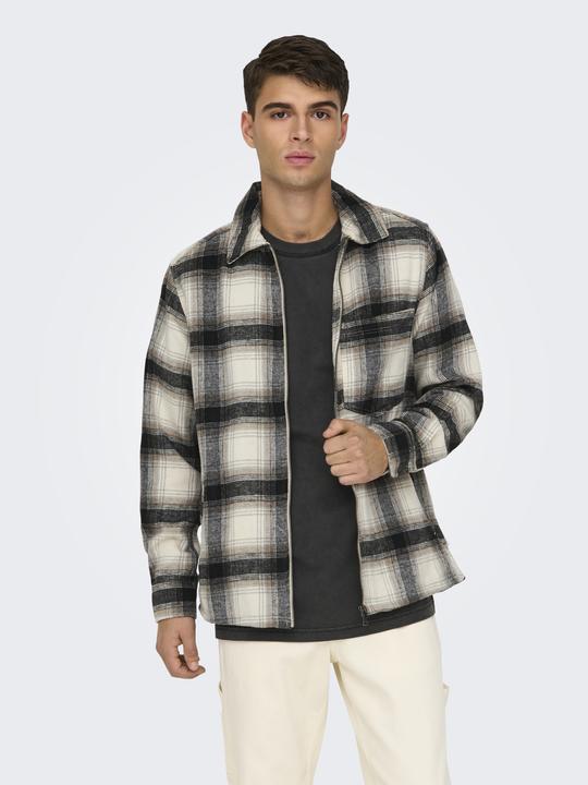 Produktbild Only & Sons Onsaustin Wool Zip Overshirt Noos (XL)