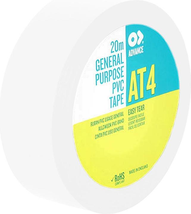 Actual product image Showgear PVC Tape Advance AT4 19 mm/ 20 m White