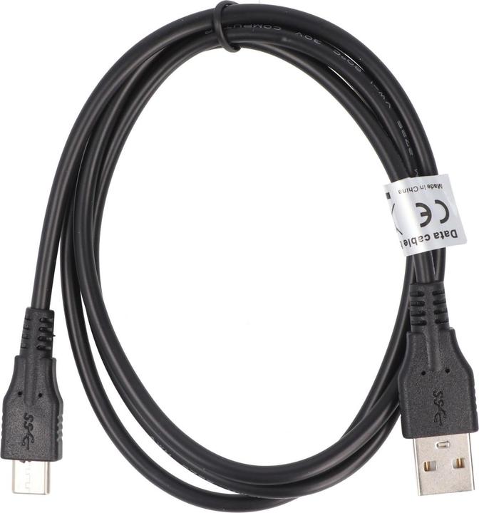 AccuCell Datenkabel - 1A USB Type C (USB-C) Stecker auf USB A (USB-A 2.0) (USB 2.0)