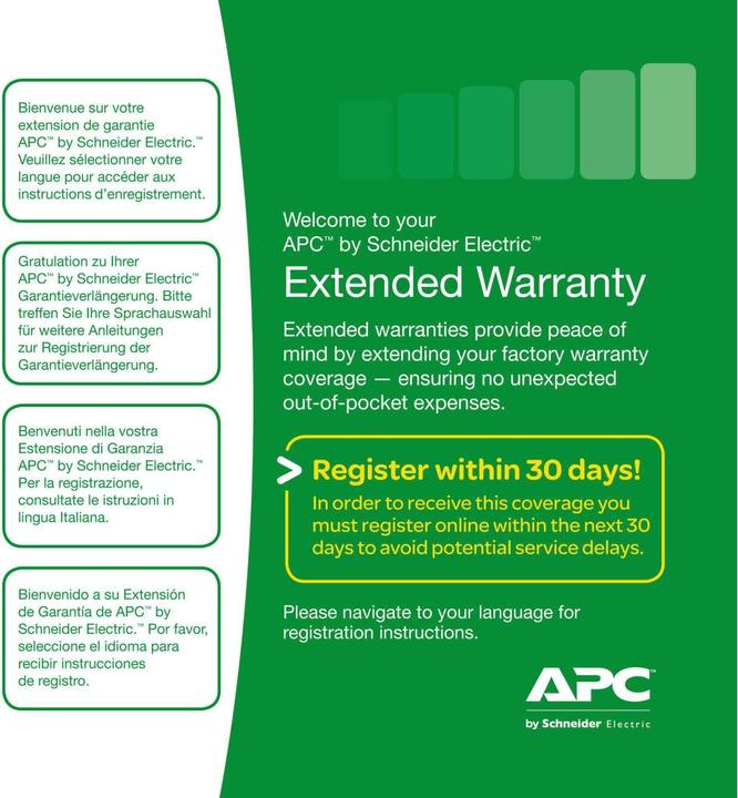 Actual product image APC Warranty extension 1 year
