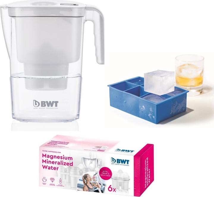 BWT Set di filtri per acqua e stampi per cubetti di ghiaccio (1.40 l)