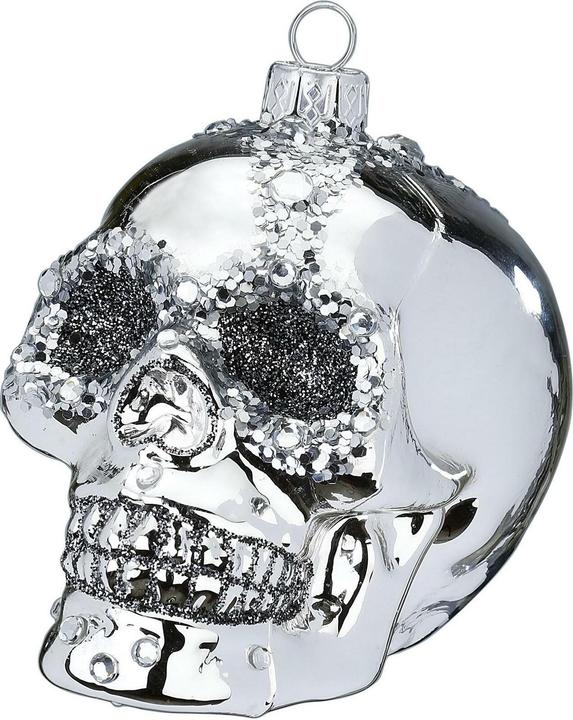Actual product image Inge’s Glas Christmas Decor Christmas bauble skull (2 -part)