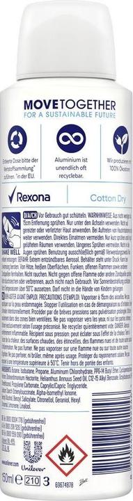Image du produit Rexona Coton sec (Spray, 150 ml)