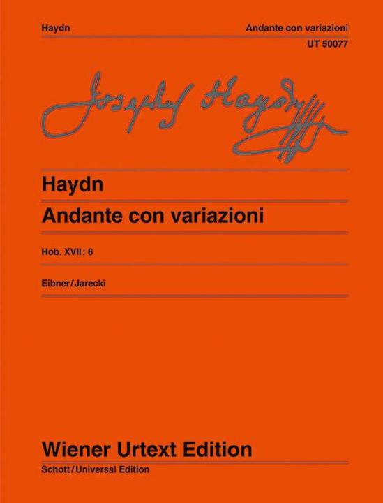 Produktbild Andante con variazioni f-Moll (Deutsch, Joseph Haydn, Franz Eibner, Gerschon Jarecki, 1976)