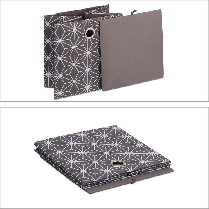 Actual product image Relaxdays 2x storage box (30 x 30 x 30.5 cm, 27 l)