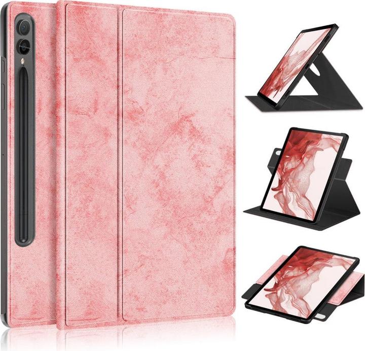 Actual product image Cover-Discount Galaxy Tab S9+ - 360 degree tablet case pink (Galaxy Tab S9+, Galaxy Tab S10+)