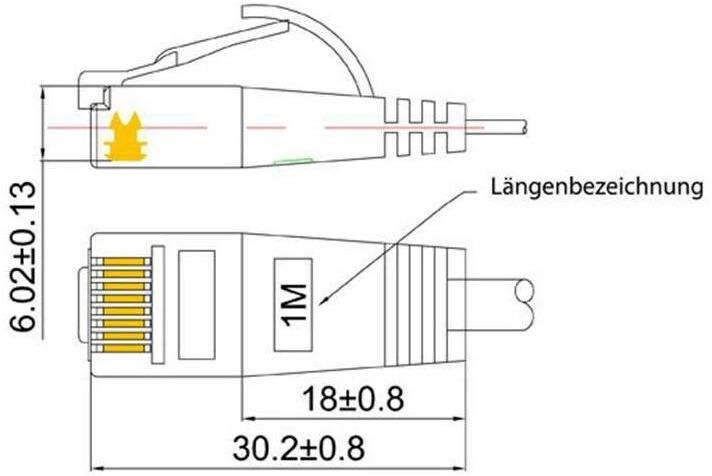 Actual product image Wirewin Network cable (UTP, CAT6, 1.50 m)