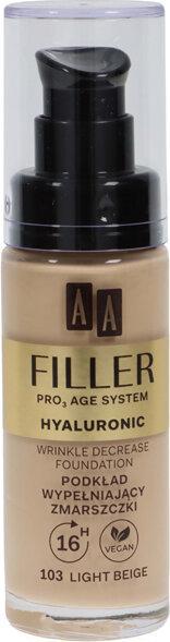 Actual product image Oceanic AA Make Up Filler Wrinkle Decrease Foundation Pro Age System Foundation Filler Wrinkles 103 Light At (103 Light Beige)