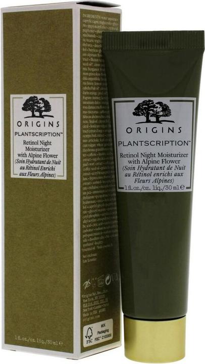 Productafbeelding Origins Plantscription - Retinol Nacht Moisturizer met Alpenbloem (30 ml, Nachtcrème)