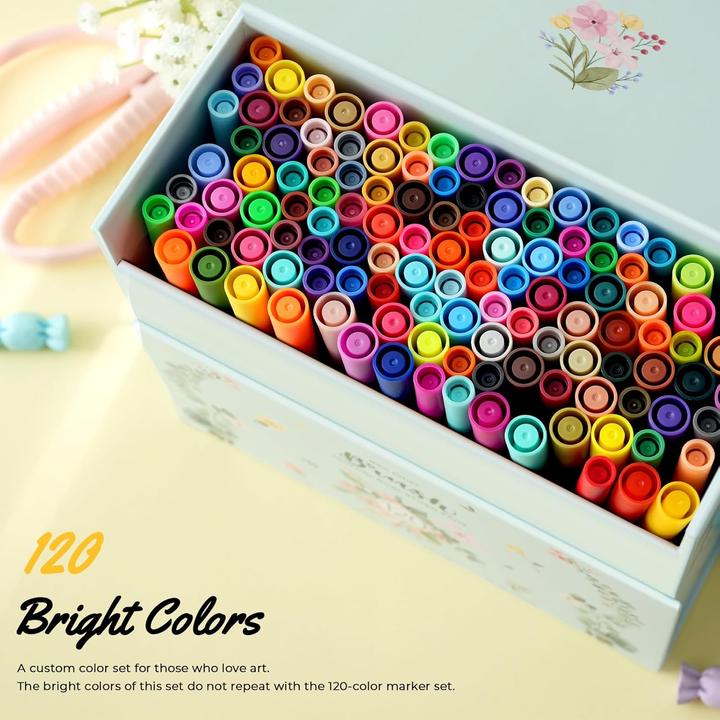 Image du produit Ohuhu Maui Pinselstifte (120 Stk.) WHI (Multicolore, 120 x)