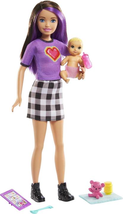 Actual product image Barbie "Skipper Babysitters Inc." Baby Sitter Doll + Baby/Accy Asst (4)