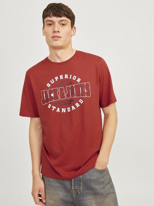 Actual product image Jack & Jones Jjelogo Tee Ss O-Neck 2 Col Aw24 Sn (L)