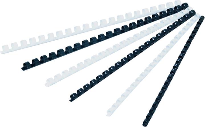 Image du produit GBC Dos du cartable 6mm, 21 anneaux, blanc, 100 pcs.