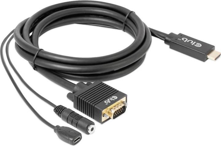 Immagine prodotto Club 3D Cavo Club3D HDMI+Micro USB Jack > VGA+ St/Bu (2 m, HDMI)