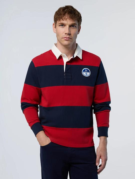 Actual product image North Sails long sleeve polo w/logo (M)