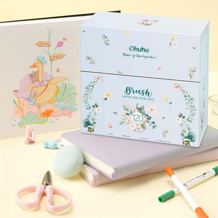 Image du produit Ohuhu Maui Pinselstifte (120 Stk.) WHI (Multicolore, 120 x)