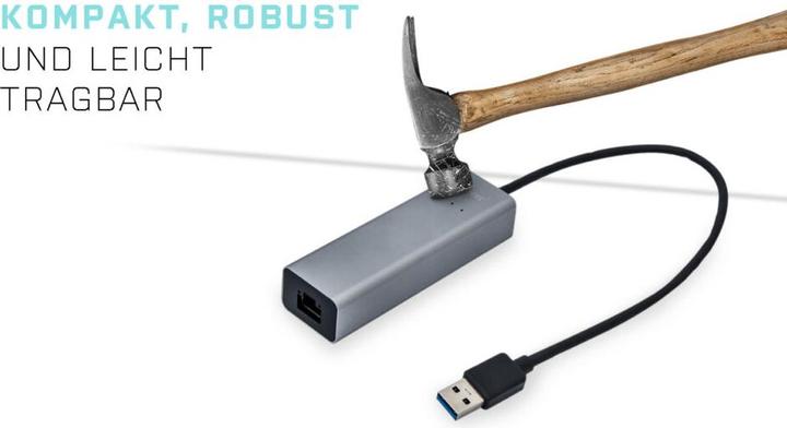 Produktbild i-tec USB 3.0 Metal GLAN Adapter (USB 3.0, RJ45 (1x))