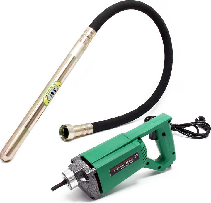 Image du produit Wiltec Vibreur Béton électrique Intérieur 580W Aiguille vibrante 150 cm Arbre flexible Compactage béton