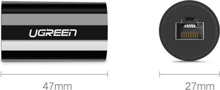 Produktbild Ugreen Ethernet Anti-Thunder RJ45 Blitzschlag Schutz Kupplung (UTP, CAT5e, 0.05 m)