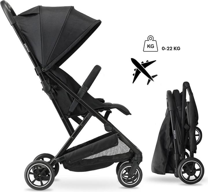Image du produit Deryan Buggy easy Luxe Lichtgewicht Buggy- Black