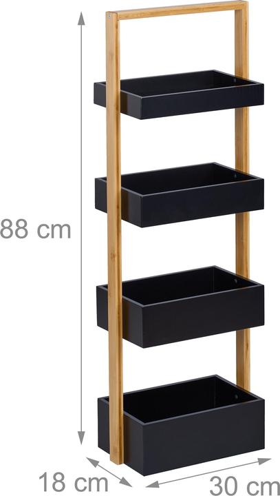 Actual product image Relaxdays Bathroom shelf (30 x 18 x 88 cm)