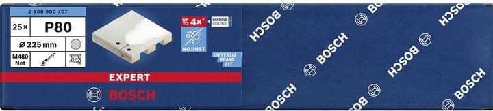 Immagine prodotto Bosch Professional Zubehör EXPERT M480 Rete di levigatura per levigatrice per cartongesso, 225 mm, G 80, 25 pezzi. (80)