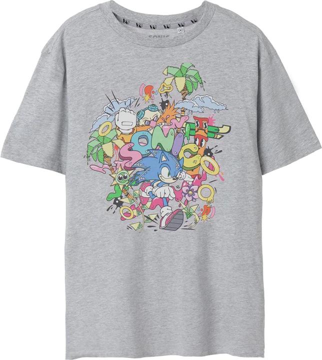 Actual product image Sonic The Hedgehog Mens Psychedelic T-Shirt (L)