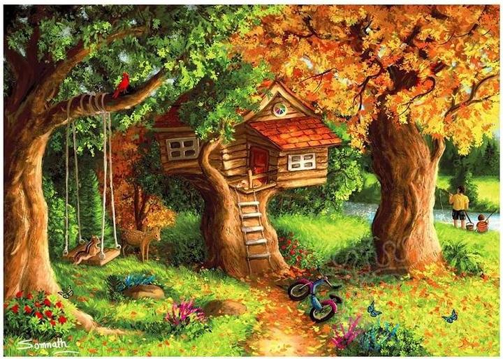 Actual product image Enjoy Puzzle ENJOY-1934 - Tree House, Puzzle, 1000 pieces (1000 pieces)