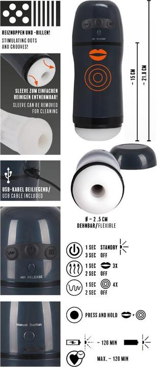 Actual product image Rebel Masturbator With 2 Functions