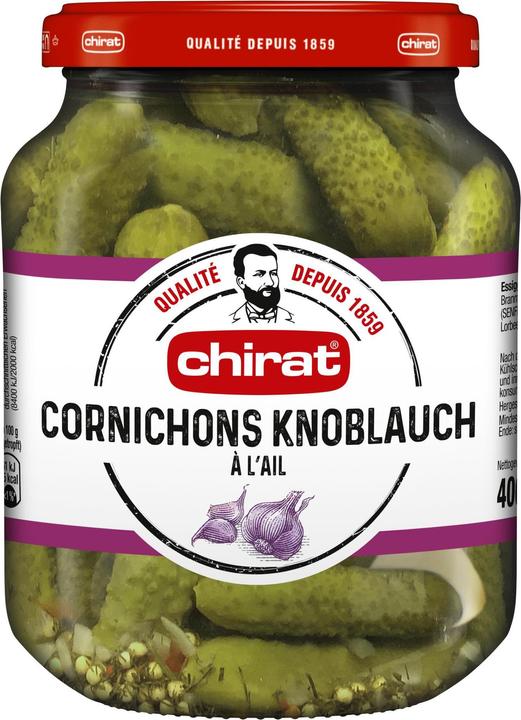 Chirat Cornichons à l'ail 400 g verre (450 g)