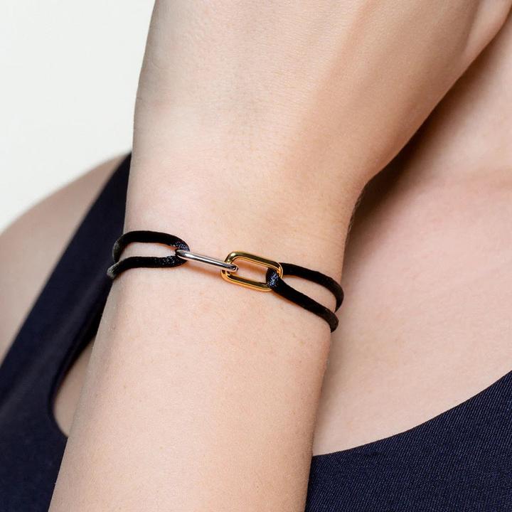 Immagine prodotto Xenox Bracciale Twin Ties (20 cm, Nylon, Argento 925)