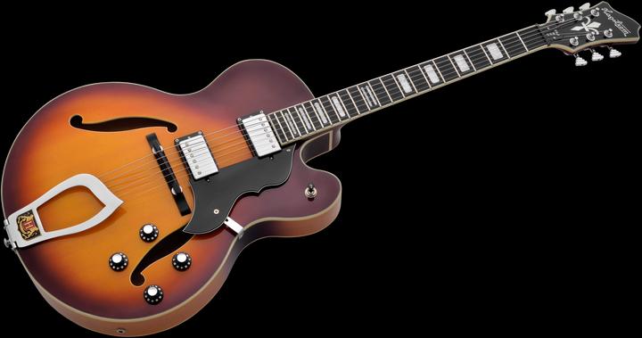 Image du produit Hagstrom Guitare électrique, HJ800, Vintage Sunburst (Guitare électrique, Épicéa)