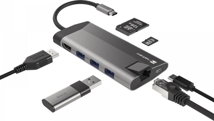 Produktbild Genesis NATEC multiport Fowler Plus USB-C (USB-C, 3 Ports)