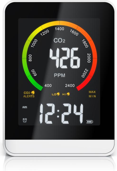 Produktbild Brandson CO2 Messgerät, Luftqualität Melder, Kohlendioxidmessung, Luftqualität Sensor, Raumluft-Qualität
