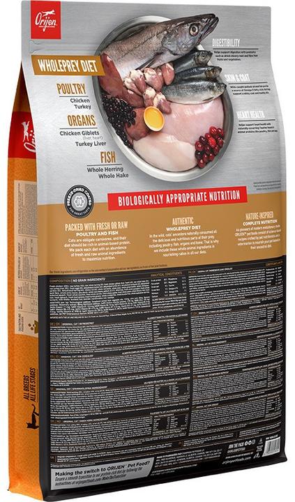 Produktbild Orijen Cat und Kitten (Adult, Junior, Welpe + Kitten, 1 Stk., 5400 g)