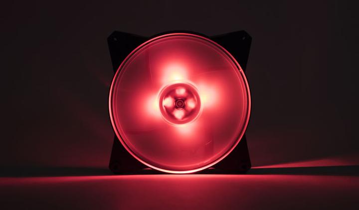 Produktbild Cooler Master MasterFan Pro 140 Air Flow RGB-Prozessorlüfter Schwarz, Transparent (140 mm, 1 x)