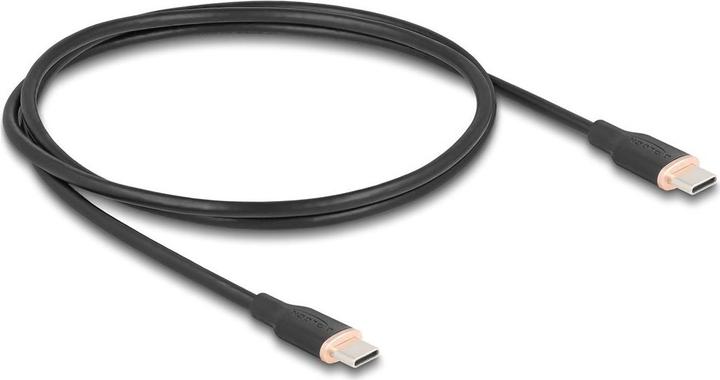 Actual product image Delock 81238 - USB 2.0 cable USB Type-C male to male PD 3.0 60 W 1 m black silicone (1 m, USB 2.0, 60 W)