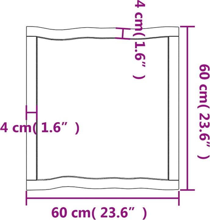 Immagine prodotto VidaXL Chaim (60 x 60 x 4 cm)
