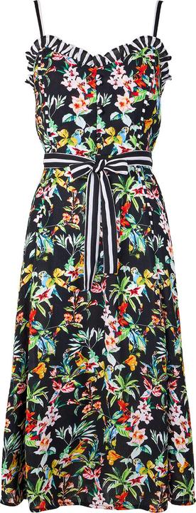 Produktbild Joe Browns Tropical Print Tie Waist Contrast Strap Knee-Length Dress (14)