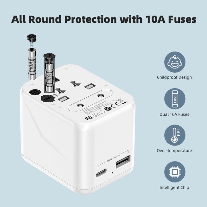 Actual product image Worldplug Multiplug adapter