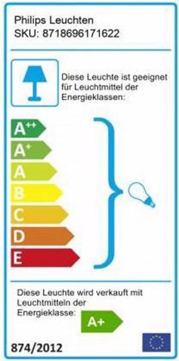 Label énergétique Philips Hue Argenta Base BT (350 lm, GU10)