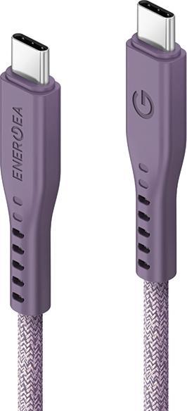 Produktbild Energea kabel Flow USB-C - USB-C 1.5m fioletowy/purple 240W 5A PD Fast Charge (1.50 m, USB 3.2 Gen 1, 240 W)