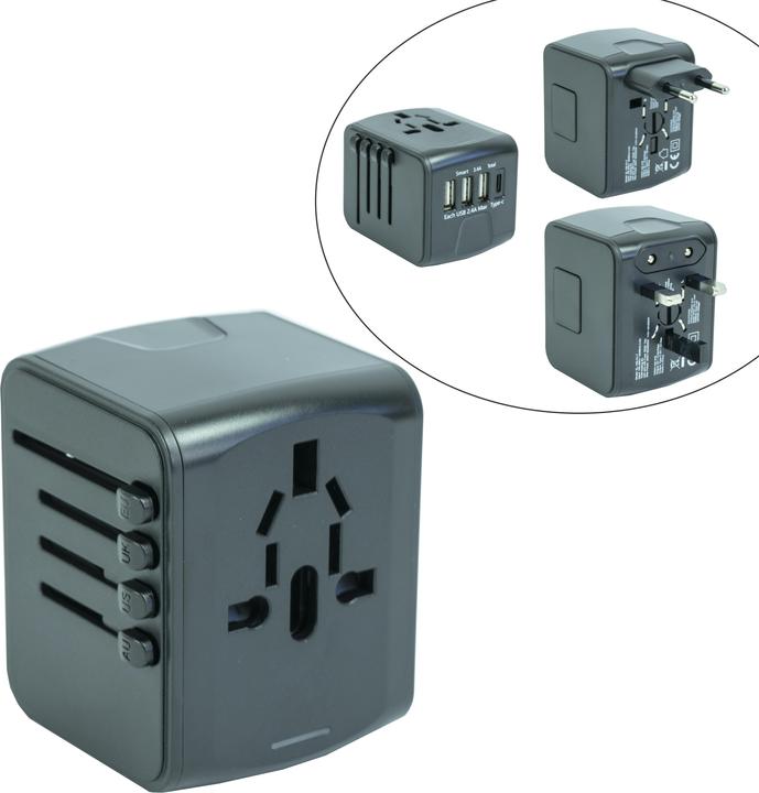 Immagine prodotto Novidarte Adattatore USB da viaggio "In tutto il mondo