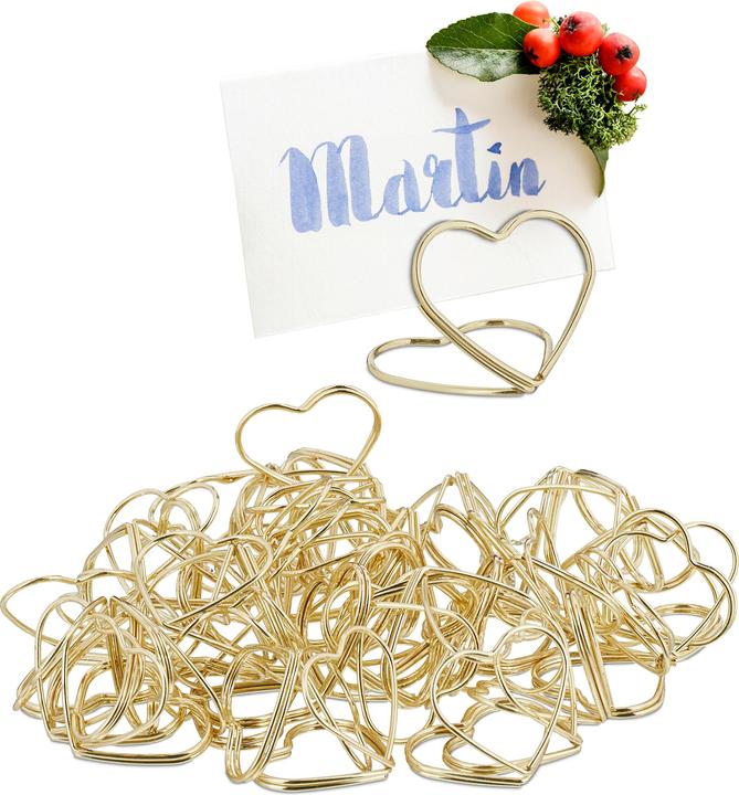 Relaxdays 48x porte-numeros-de-table-mariage